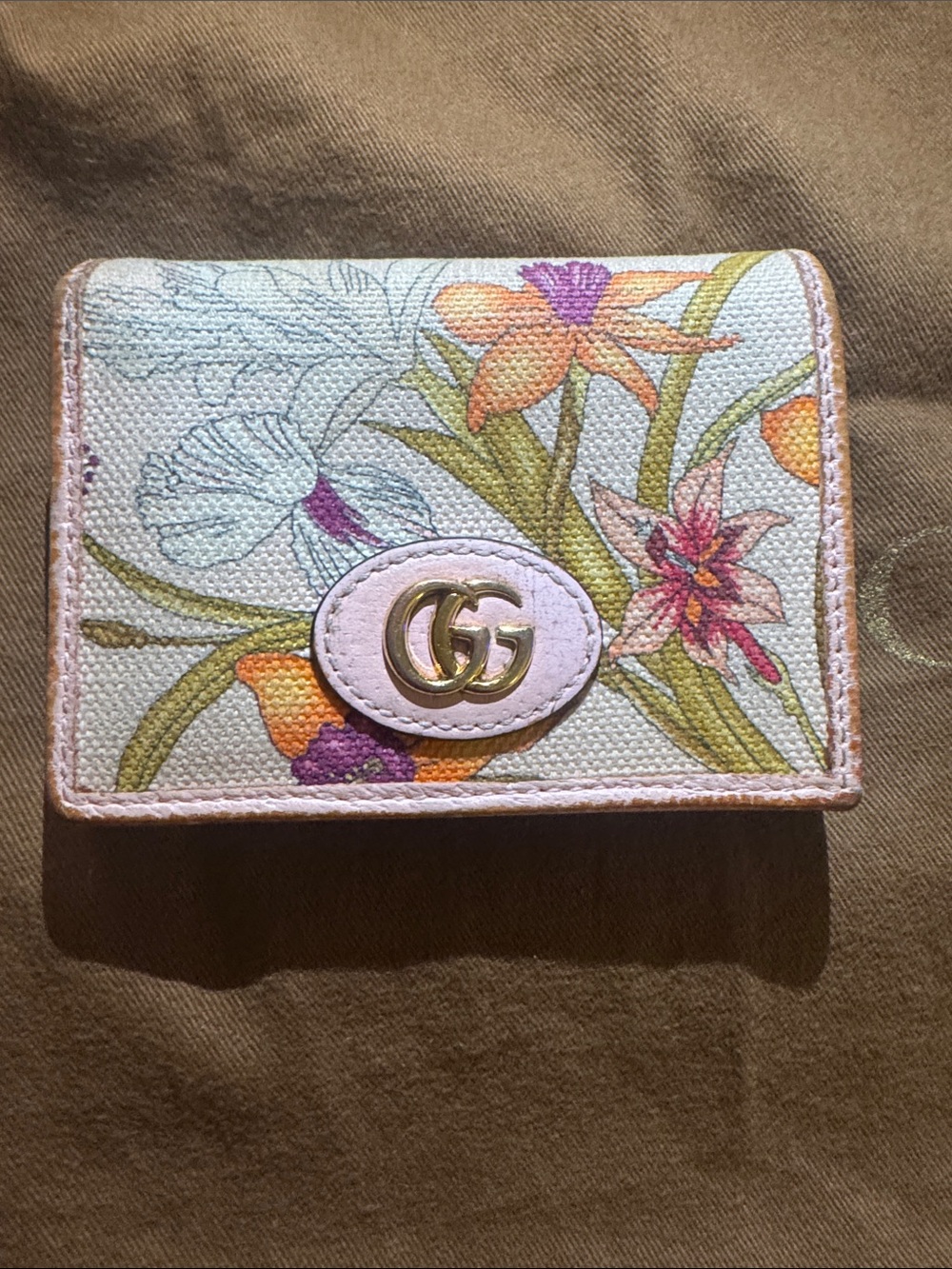 Gucci Marmont bifold wallet floral